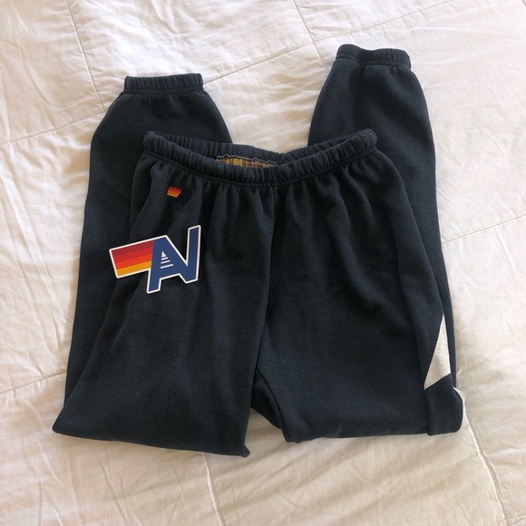 Aviator Nation Pants - Slightly Used Aviator Nation Lighting Bolt Charcoal Sweatpants !!